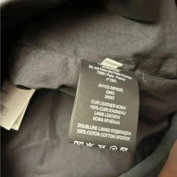 Isabel Marant Dark Leather Mini Skirt - Picture 8 of 8